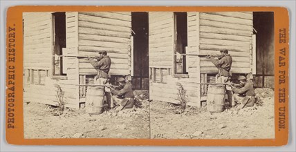 'Colored Pickets on Duty Near Dutch Gap', 1864. Creator: E. & H.T. Anthony.