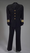 US Navy dress uniform jacket worn by Admiral Michelle Howard, 1999. Creator: Unknown.