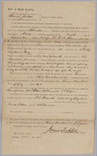 Claim awarded by the Confederate state of South Carolina for enslaved man Dick, November 23, 1864. Creator: James Tupper.