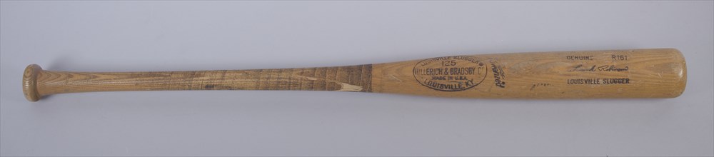 Baseball bat used by Frank Robinson, 1973-1975. Creator: Hillerich & Bradsby.