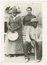 Postcard of Harriet Tubman, Nelson Davis, and daughter Gertie, ca. 1887; printed 1992. Creator: William Haight Cheney.