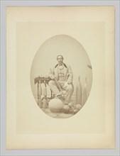 Photograph of Aaron Molyneaux Hewlett, gymnasium coach of Harvard University, 1859-1871. Creator: George K Warren.