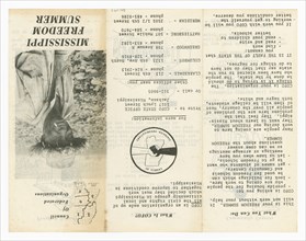 Leaflet for Mississippi Freedom Summer, ca.1964. Creator: Unknown.