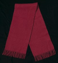 Red wool scarf worn by Joan Mulholland during a protest near the White House, 1960. Creator: Unknown.