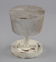 Wooden hat stand from Mae's Millinery Shop, 1941-1994. Creator: Unknown.