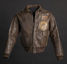 Tuskegee Airman flight jacket worn by Lt. Col. Woodrow W. Crockett, 1942. Creator: Aero Leather Clothing Co..