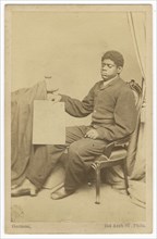 Carte-de-visite of Thomas Wiggins, also known as Blind Tom, ca. 1870. Creator: WL Germon.