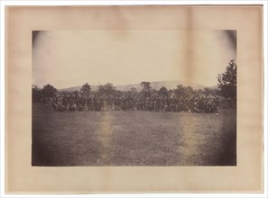Photograph of members of the 55th Massachusetts Infantry, 1863-1865. Creator: Unknown.