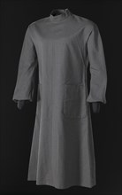 Grey balloon sleeve dress designed by Arthur McGee, mid 20th-late 20th century. Creator: Arthur McGee.