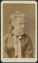 Carte-de-visite portrait of Miss Thiele, ca. 1865. Creator: Unknown.