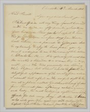 Letter to Reverend David Selden from his son David Selden, March 5, 1808. Creator: David Selden.