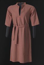 Rose pink shirt dress and belt designed by Arthur McGee, mid 20th-late 20th century. Creator: Arthur McGee.