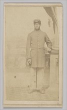 Carte-de-visite of an unidentified Union soldier, 1862-1884. Creator: Henry C. Cushing.