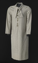Light grey wool dress designed by Arthur McGee, mid 20th-late 20th century. Creator: Arthur McGee.