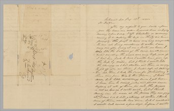 Letter to M. C. Taylor from T. Heatherly regarding the slave trade, December 19, 1840. Creator: T. Heatherly.