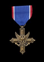 Distinguished Service Cross and ribbon issued to Lewis Broadus, Awarded 1906; issued 2006. Creator: Unknown.