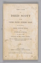 The Case of Dred Scott in the United States Supreme Court, 1857. Creator: Unknown.