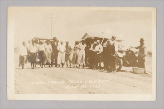 'Scene during Tulsa Race Riot June 1st 1921'. Creator: Unknown.