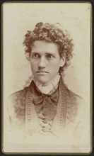 Carte-de-visite portrait of Miss Julia J. Thomas, ca. 1875. Creator: Jefferson Beardsley.