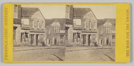 The Slave Market, Atlanta, Ga., 1864. Creator: George N. Barnard.
