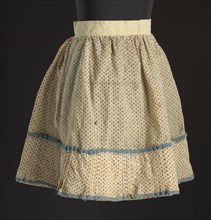Printed floral skirt worn by Lucy Lee Shirley as a child, ca. 1860. Creator: Unknown.