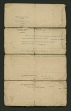Order of Commendation from the Commander of the French Armies of the East, March 19, 1919. Creator: Unknown.