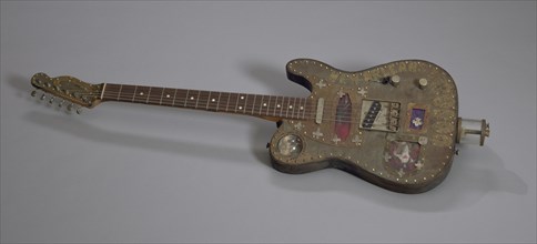 Voodoo Guitar "Marie" made by Don Moser with debris from Hurricane Katrina, 2005. Creator: Don Moser.