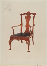 Armchair, c. 1936. Creator: Edward L Loper.
