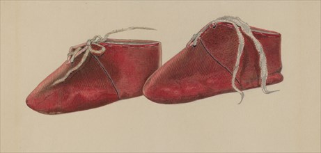 Baby's Shoe, c. 1937. Creator: William Frank.