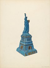 Bank: Statue of Liberty, c. 1940. Creator: William O. Fletcher.
