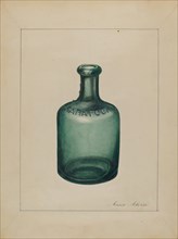 Bottle (For Spring Water), c. 1936. Creator: John Fisk.
