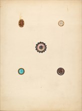 Buttons, c. 1940. Creator: Mary Fitzgerald.