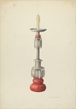 Candlestick (One of a Pair), c. 1941. Creator: Juanita Donahoo.