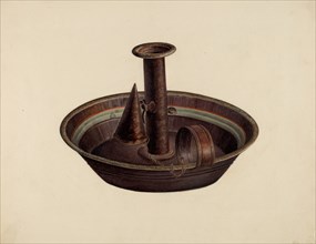 Candlestick, 1935/1942. Creator: Mildred Ford.