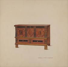 Chest with Two Drawers, c. 1937. Creator: Isabella Ruth Doerfler.