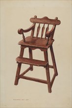 Child's High Chair, c. 1939. Creator: Samuel W. Ford.