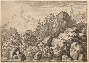 Church on a Hill, probably c. 1645/1656. Creator: Allart van Everdingen.