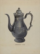 Coffee Pot, c. 1936. Creator: Roberta Elvis.