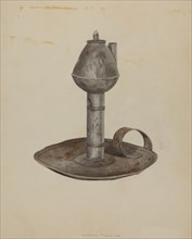 Colonial Lamp, 1938. Creator: William Frank.