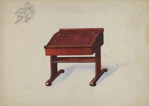 Desk, c. 1936. Creator: Edward L Loper.