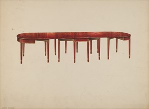 Dining Table, c. 1936. Creator: Harry Eisman.