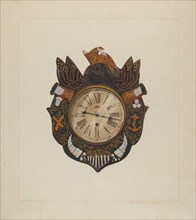Eight Day Marine Clock, c. 1938. Creator: Edward L Loper.