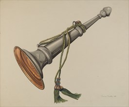 Fire Marshall Trumpet, c. 1939. Creator: Thomas Dooley.