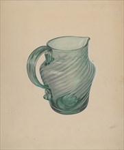 Glass Pitcher, c. 1937. Creator: Beverly Chichester.