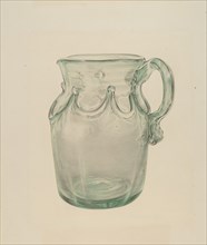 Glass Pitcher, c. 1940. Creator: Elisabeth Fulda.