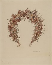 Hair Wreath, 1938. Creator: Samuel Faigin.