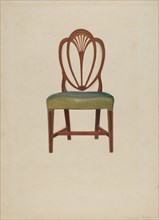 Hepplewhite Chair, c. 1936. Creator: Samuel Fineman.