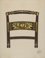Hitchcock Chair Back, c. 1936. Creator: Lawrence Flynn.