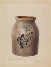 Jar, c. 1936. Creator: Yolande Delasser.