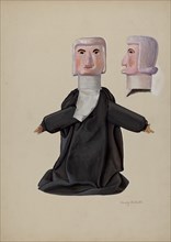 Judge Hand Puppet, c. 1936. Creator: Beverly Chichester.